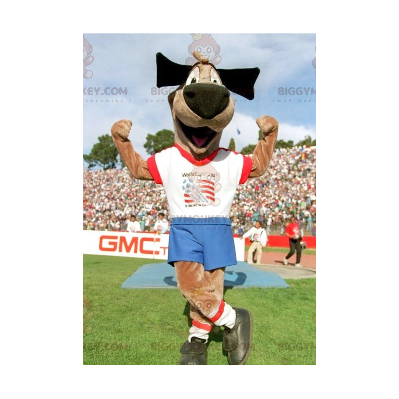 BIGGYMONKEY™ Costume da mascotte Cane marrone cane in BIGGYMONKEY™ Costume da mascotte Cane marrone cane in