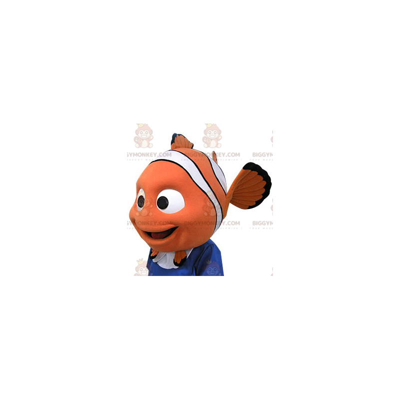 Στολή μασκότ BIGGYMONKEY™ του Nemo. Στολή μασκότ BIGGYMONKEY™ σε σχήμα κεφαλιού - Μασκότ διάσημων χαρακτήρων - BiggyMonkey.com