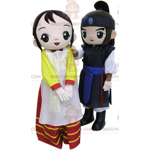 BIGGYMONKEY™s mascot a warrior and a woman. BIGGYMONKEY™s Mascot Couple - Woman Mascots - BIGGYMONKEY_04899 - BiggyMonkey.com