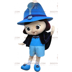 Disfraz de mascota BIGGYMONKEY™ para niña hada bruja azul -