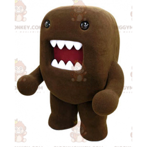 Στολή μασκότ Domo Kun Big Mouth Brown Monster BIGGYMONKEY™ - Μασκότ τέρατα - BIGGYMONKEY_04902 - BiggyMonkey.com