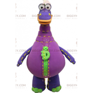 Mascote de dinossauro roxo gigante engraçado - Cortar L (175-180CM)