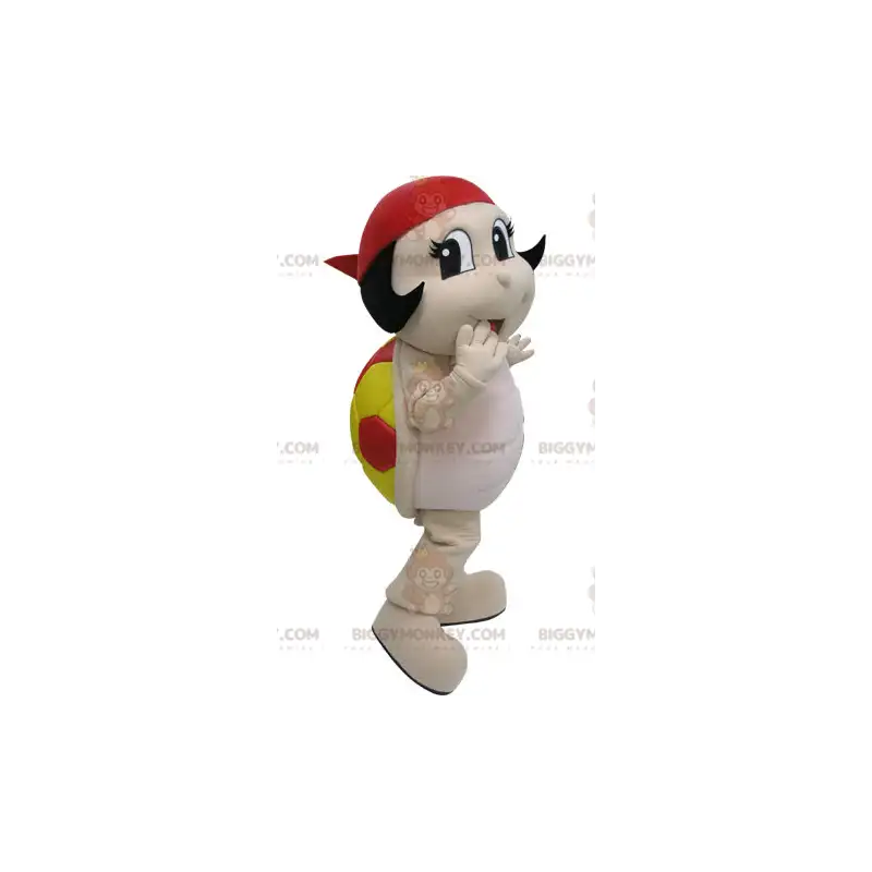 Kostým maskota červené a žluté berušky BIGGYMONKEY™. Kostým Kostým maskota červené a žluté berušky BIGGYMONKEY™. Kostým