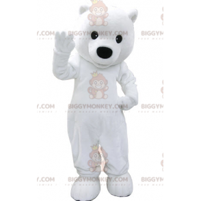 Eisbär BIGGYMONKEY™ Maskottchenkostüm. Eisbär BIGGYMONKEY™