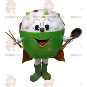 Costume de mascotte BIGGYMONKEY™ de bol rempli de nourriture
