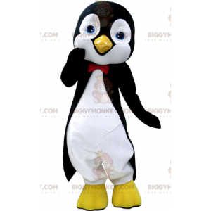 BIGGYMONKEY™ Maskottchen-Kostüm Schwarz-weißer Pinguin mit