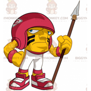 Costume mascotte BIGGYMONKEY™ da football americano giallo e