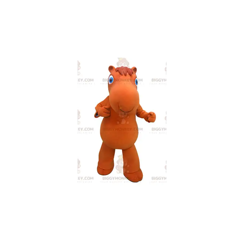 Orange Camel with Blue Eyes BIGGYMONKEY™ Mascot Costume – Orange Camel with Blue Eyes BIGGYMONKEY™ Mascot Costume –
