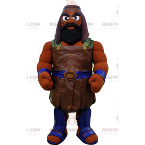Tan Soldier Gladiator BIGGYMONKEY™ maskottiasu - Ihmisen maskotit - BIGGYMONKEY_04942 - BiggyMonkey.com