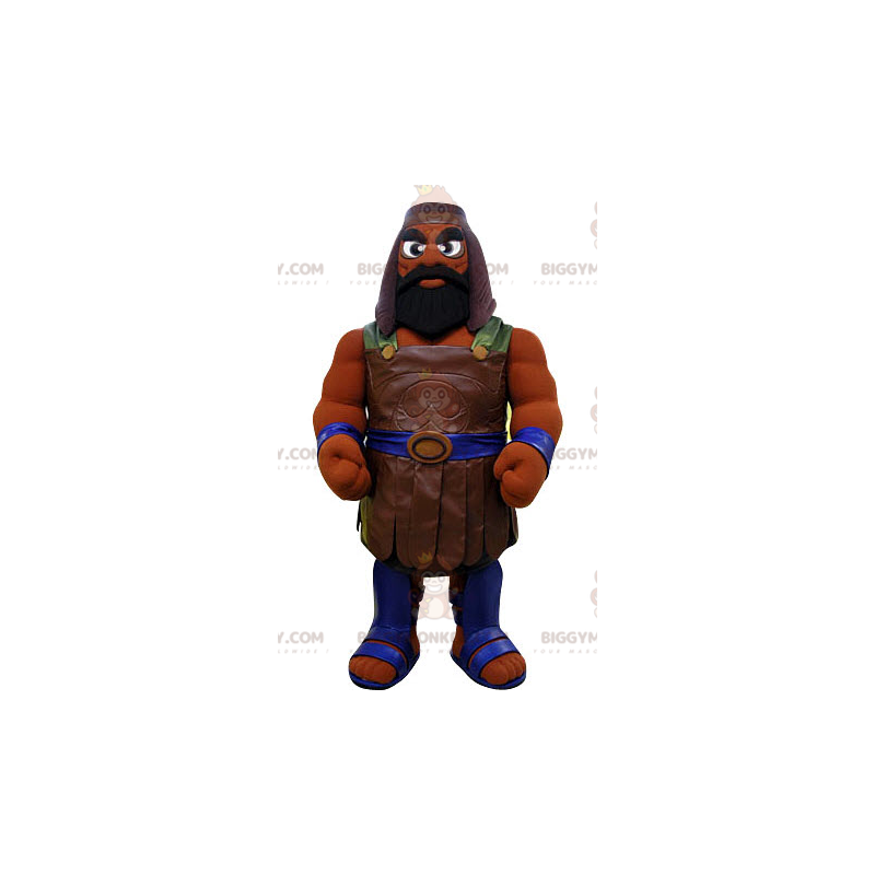 Costume mascotte BIGGYMONKEY™ da gladiatore abbronzato - Costume mascotte BIGGYMONKEY™ da gladiatore abbronzato -