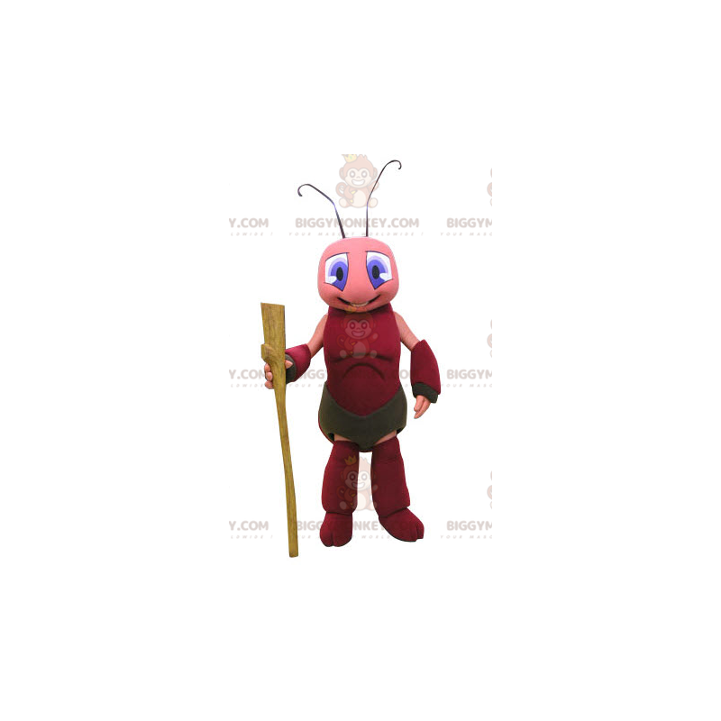 Pink and Red Locust Ant BIGGYMONKEY™ Mascot Costume -