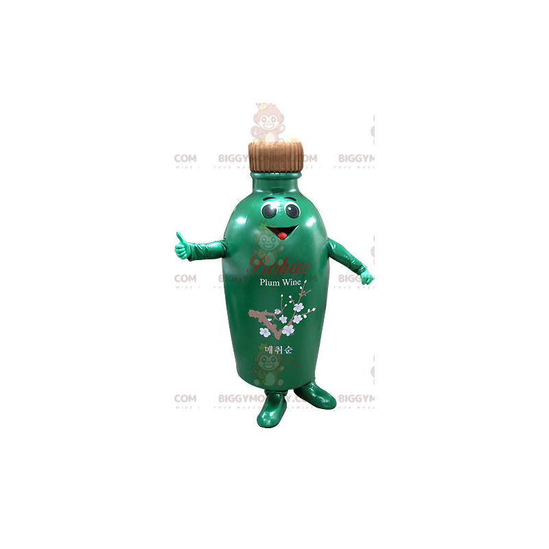 Costume da mascotte BIGGYMONKEY™ con bottiglia verde e marrone Costume da mascotte BIGGYMONKEY™ con bottiglia verde e marrone