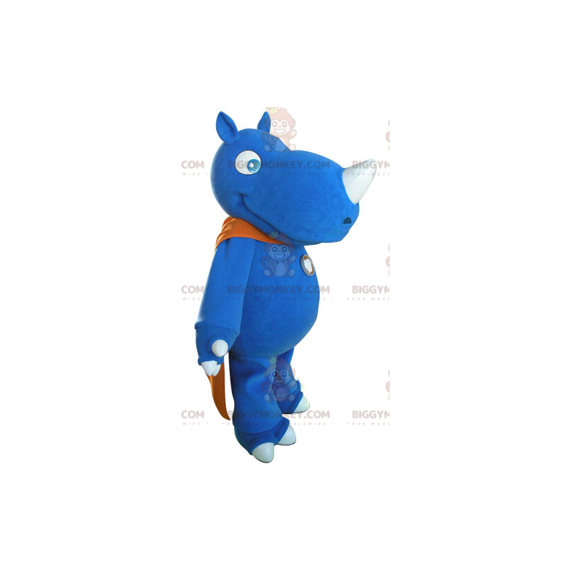 Blue Rhino BIGGYMONKEY™ Mascot Costume with Orange Cape -