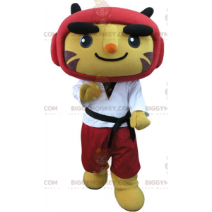 Στολή μασκότ τίγρης BIGGYMONKEY™ με στολή Taekwondo -