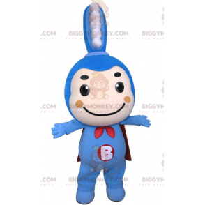 Fato de mascote de escova de dentes azul BIGGYMONKEY™ com capa