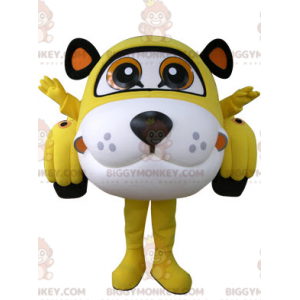 Gul hvid og sort tigerbil BIGGYMONKEY™ maskotkostume -