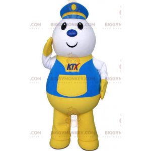 Courier Delivery Postman BIGGYMONKEY™ Mascot Costume Dressed In