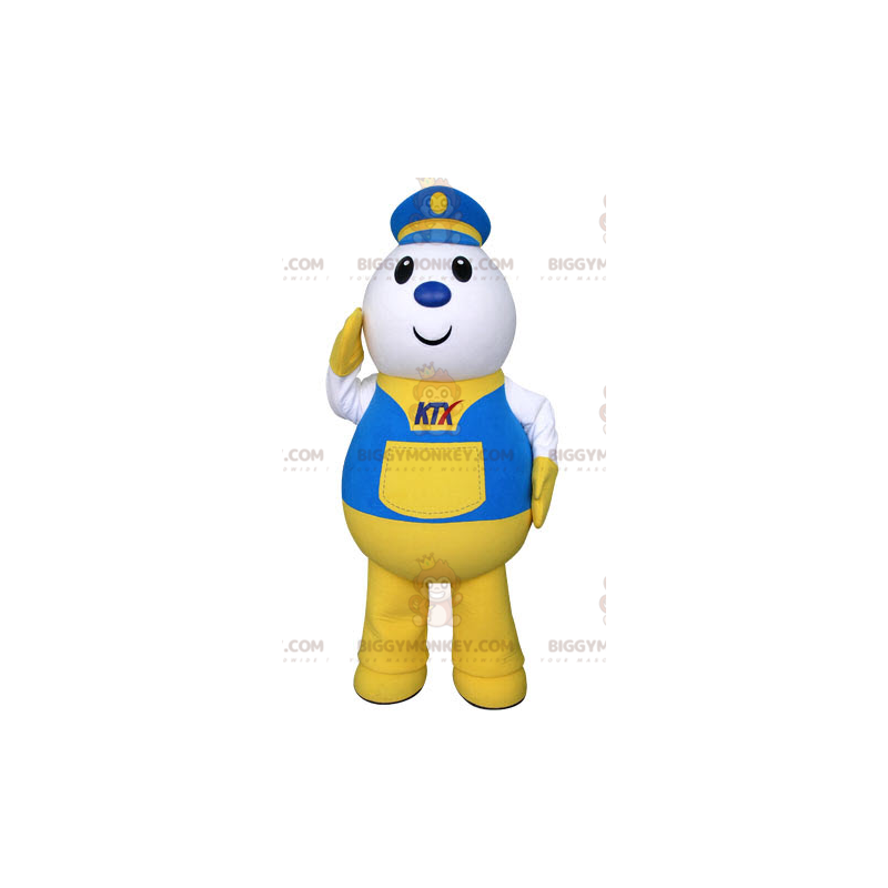 Courier Delivery Postman BIGGYMONKEY™ Mascot Costume Dressed In