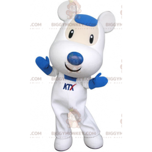Roztomilý a láskyplný kostým maskota BIGGYMONKEY™ s bílou a