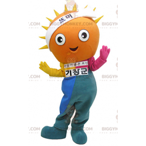Kostým maskota Sun BIGGYMONKEY™ s barevným outfitem –