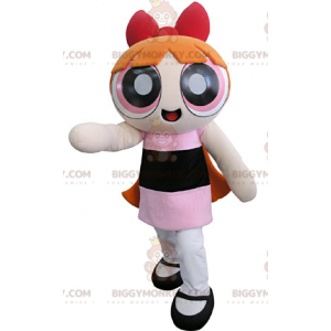 BIGGYMONKEY™ Powerpuff Girls Ginger Girl Superhelte Mascot