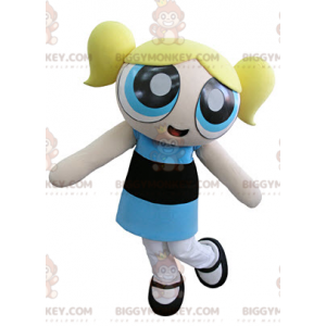 BIGGYMONKEY™ Powerpuff Girls Blond Girl Superhero Mascot