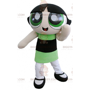 BIGGYMONKEY™ Disfraz de mascota de superhéroe niña marrón de
