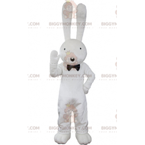  Costume da mascotte grande coniglio bianco che sembra stupito BIGGYMONKEY™ - Coniglio mascotte - BiggyMonkey.com