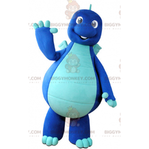 Costume de mascotte BIGGYMONKEY™ de dragon de dinosaure bleu