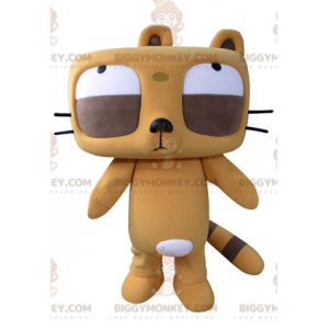 Big Eyes Orange and Brown Beaver BIGGYMONKEY™ Mascot Costume -