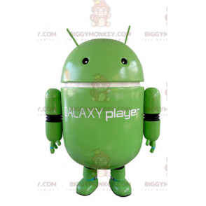 Green Robot BIGGYMONKEY™ maskottiasu. BIGGYMONKEY™ Android-maskottiasu - Ihmisen maskotit - BIGGYMONKEY_05072 - BiggyMonkey.com