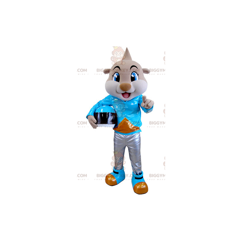 BIGGYMONKEY™ mascottekostuum bruine tijger verkleed als BIGGYMONKEY™ mascottekostuum bruine tijger verkleed als