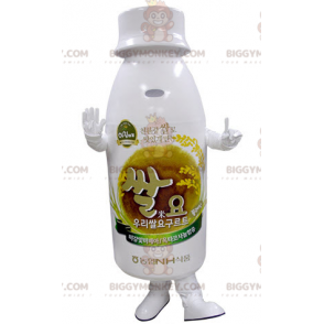 White Plastic Bottle BIGGYMONKEY™ Mascot Costume -