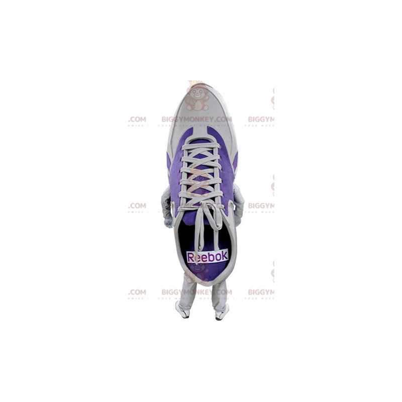 Purple and White Shoe BIGGYMONKEY™ Mascot Costume. Basketball Purple and White Shoe BIGGYMONKEY™ Mascot Costume. Basketball