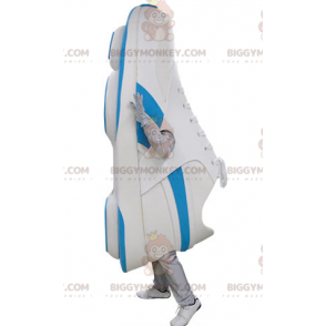 Blue and White Shoe BIGGYMONKEY™ Mascot Costume. Basketball BIGGYMONKEY™ Mascot Costume - Mascots of objects - BiggyMonkey.com