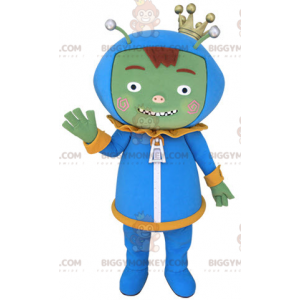 Alien Alien Green Monster BIGGYMONKEY™ maskotkostume -