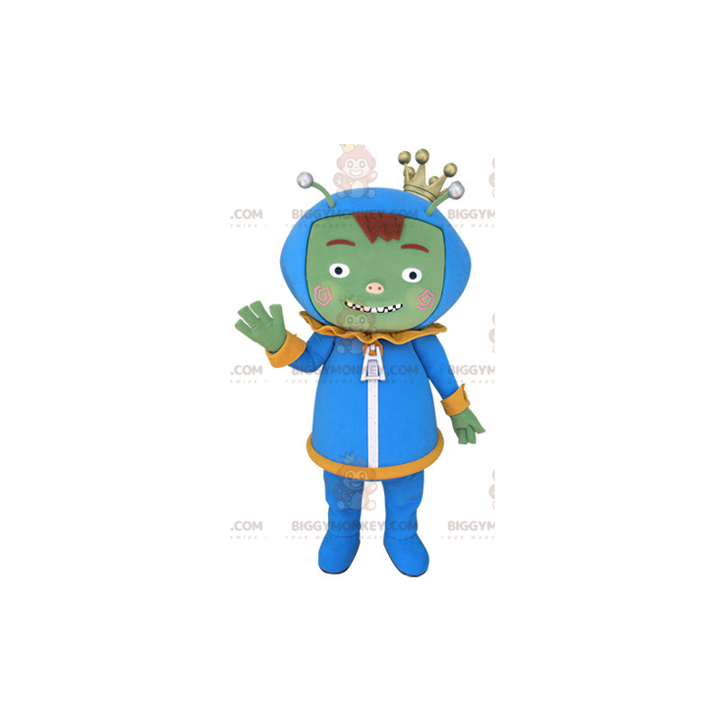 Alien Alien Green Monster BIGGYMONKEY™ Mascot Costume -