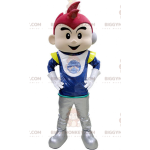 Boy BIGGYMONKEY™ Mascot Costume In Astronaut Outfit -
