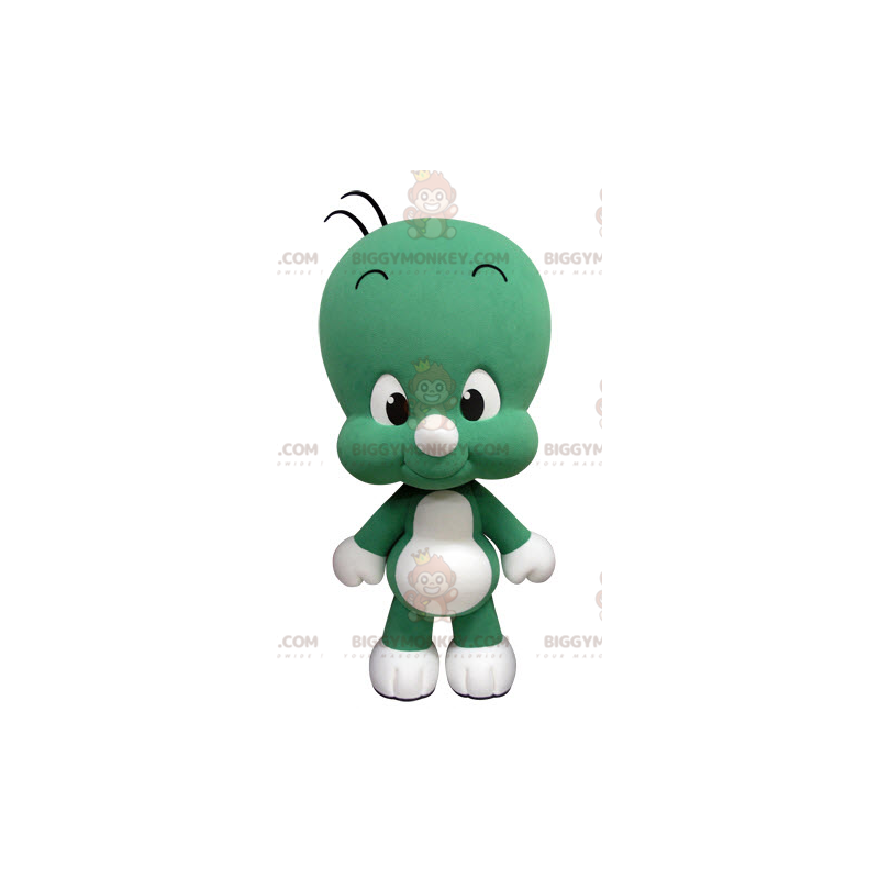 Costume de mascotte BIGGYMONKEY™ d'oiseau vert de Taille L (175-180 CM)