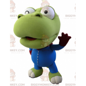 BIGGYMONKEY™-Maskottchen-Kostüm für Riesen-Dinosaurier, grünes