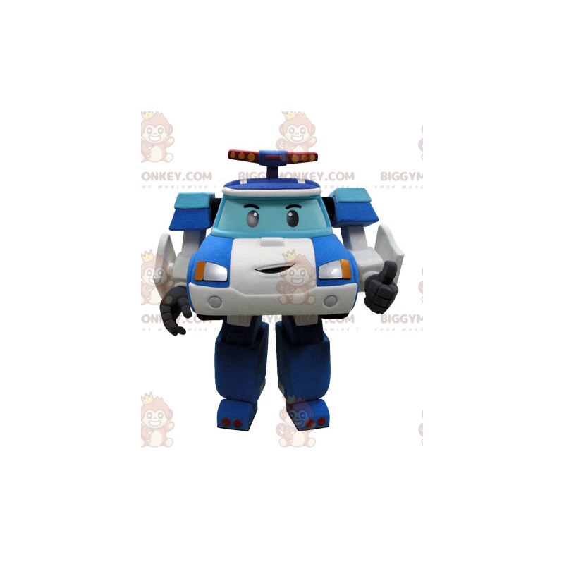 Costume de mascotte BIGGYMONKEY™ de voiture de policier façon