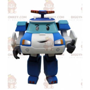 Transformers politibil BIGGYMONKEY™ maskotkostume - Masker berømte mennesker - BIGGYMONKEY_05118 - BiggyMonkey.com