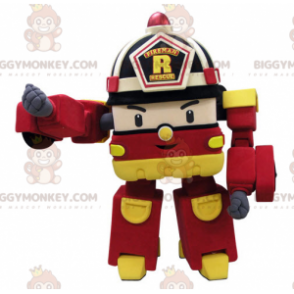 BIGGYMONKEY™ Transformers brandweerwagen mascotte kostuum -