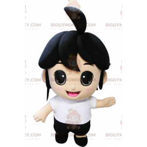 Little Brown Girl BIGGYMONKEY™ Mascot Costume. Kid's