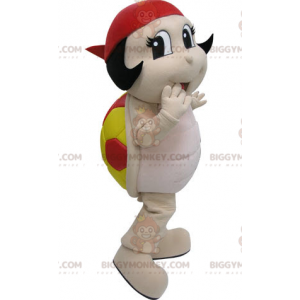 Red and Yellow Ladybug BIGGYMONKEY™ Mascot Costume. Turtle