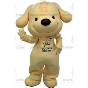 Kostým maskota velmi usměvavého žlutého a černého psa BIGGYMONKEY™ - Maskoti psů - BIGGYMONKEY_05160 - BiggyMonkey.com