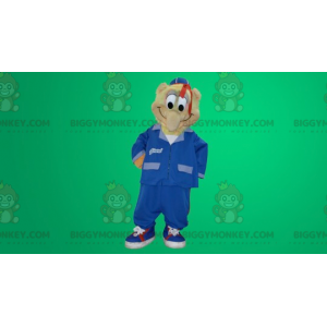 BIGGYMONKEY™ Maskottchenkostüm eines fröhlichen Mannes in