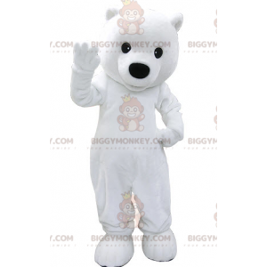 White Teddy Polar Bear BIGGYMONKEY™ Mascot Costume -