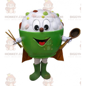 Skål med spannmål och mjölk BIGGYMONKEY™ maskotdräkt - Oklassificerade maskot - BIGGYMONKEY_05165 - BiggyMonkey.com