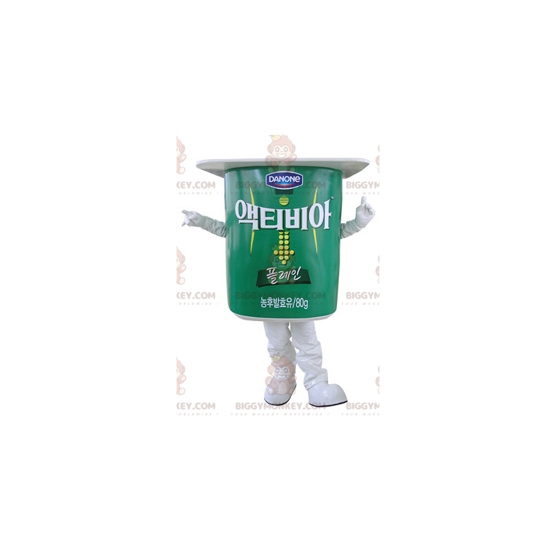 Kostium maskotki BIGGYMONKEY™ gigantyczny zielono-biały garnek Kostium maskotki BIGGYMONKEY™ gigantyczny zielono-biały garnek